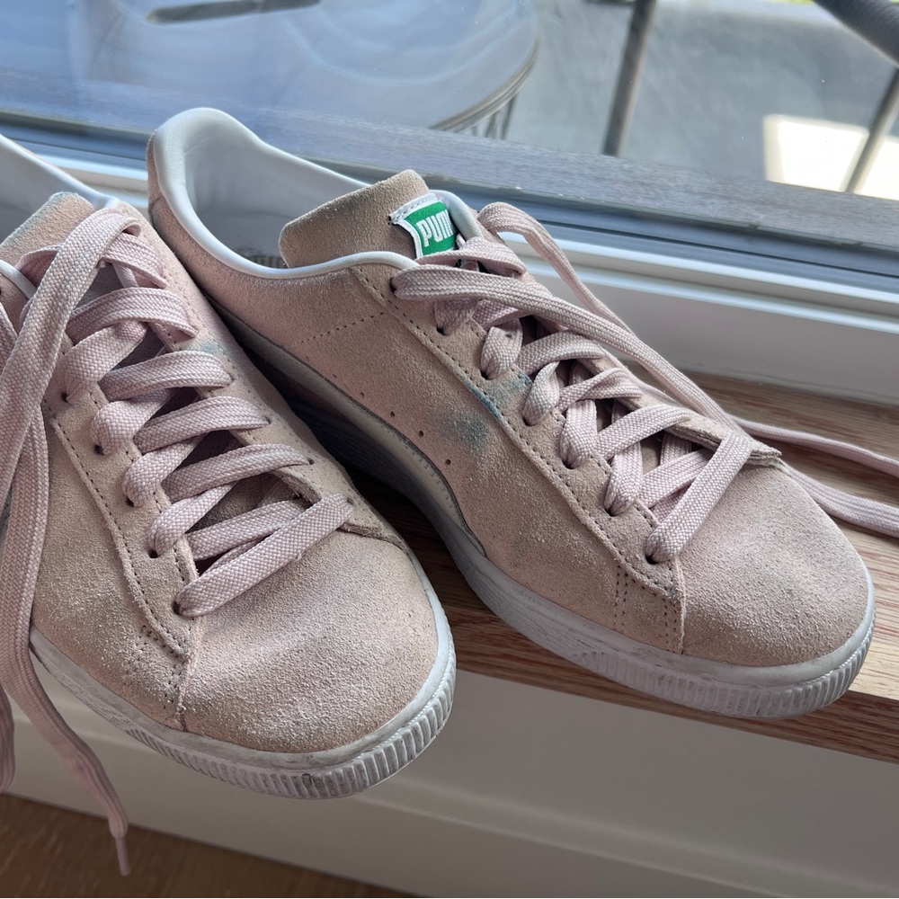 Puma Pink Suede Classic Sneakers
